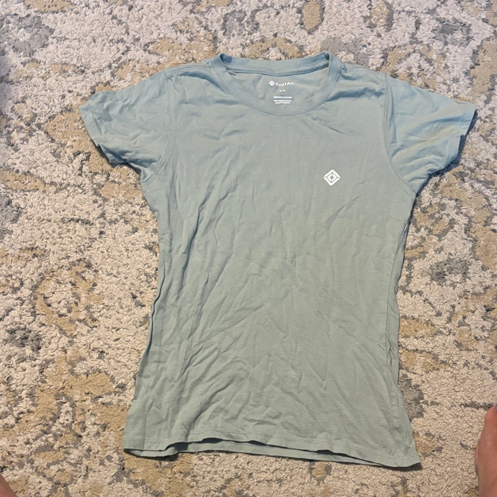 Everyday Sage Green Short Sleeve Tee with Chest Logo